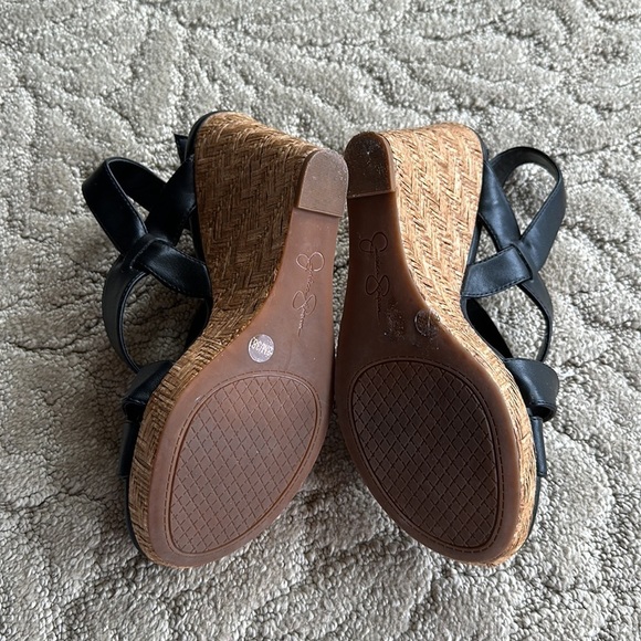 Jessica Simpson Wedges Size 8 Women’s Black - Picture 5 of 5